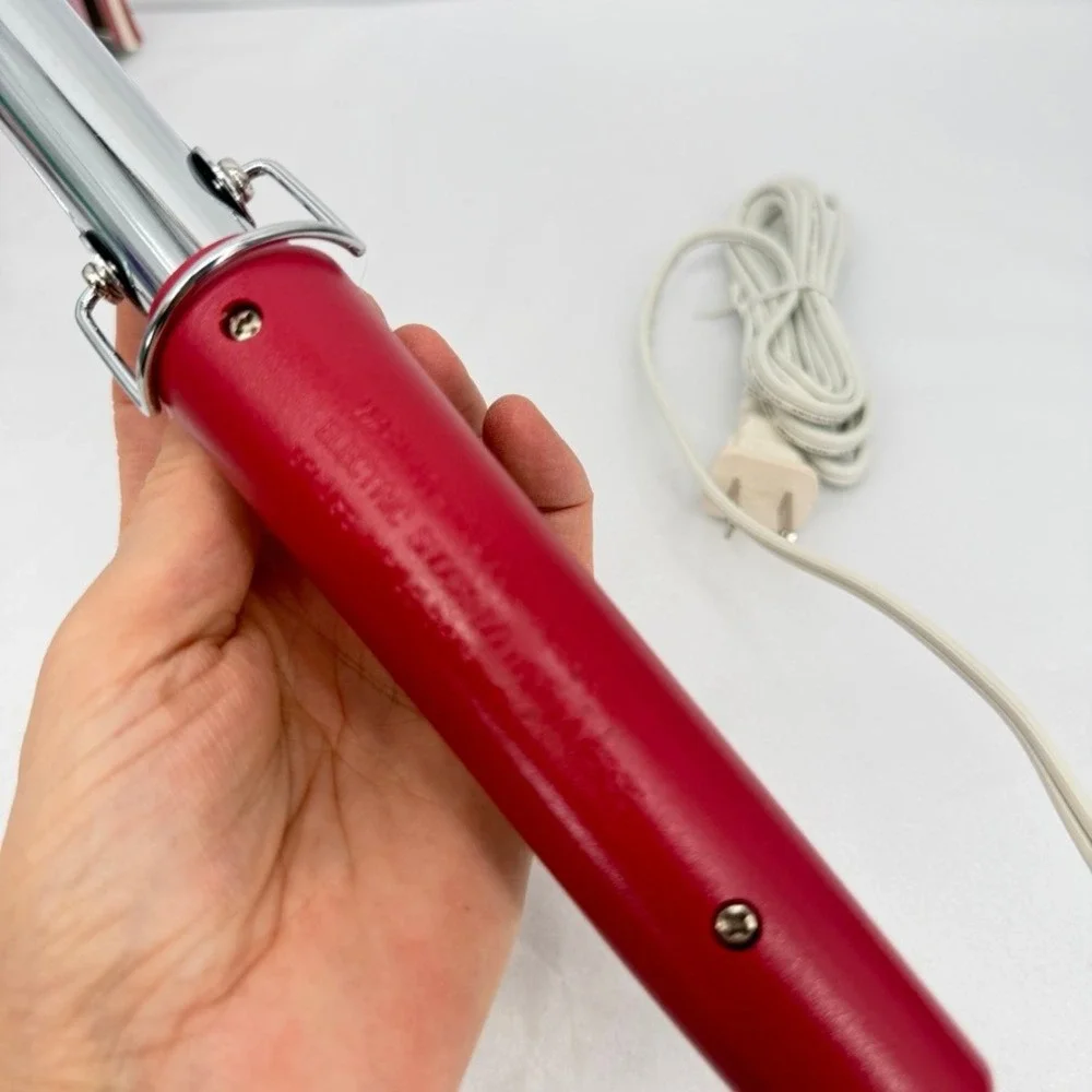 Hair Country‎ VTG Professional Electric Curling Iron NEW Chrome Wand Hair Tool